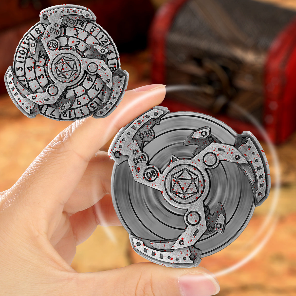 Wind And Fire Wheel DND Dice Wheel Gift Box Set