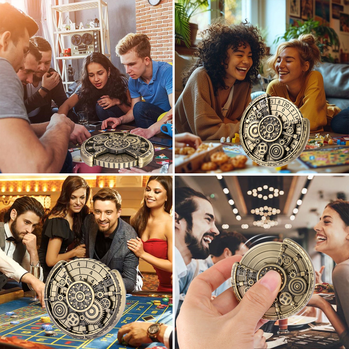 Gyroscope Retro Wheel DND Dice Gift Box Set